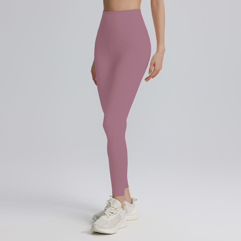 Cropped yoga pants sports, outdoor high-waisted abdominal fitness, quick-drying, breathable, high-elasticity running yoga clothes, women's summer light