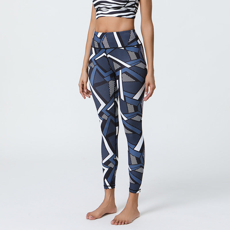 Diverse Prints High Support Muscle Compression Printed Yoga Leggings for Gym & Outdoor