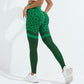 High-Waisted Leopard Print Yoga Leggings with High Support & Non-Shifting Pattern for Gym Training