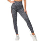 High-Waisted Leopard Print Yoga Leggings with Slimming & Hip-Lifting for Gym Training