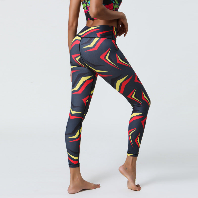 Diverse Prints High Support Muscle Compression Printed Yoga Leggings for Gym & Outdoor