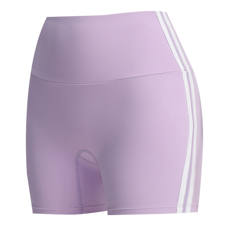 Double line sports shorts sports outdoor cycling pants quick-drying breathable yoga shorts Pilates yoga pants women