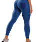 Denim-Like Yoga Leggings with Pocket - Slimming Full-Length Leggings for Women, Elastic Comfort & Versatile Outer Wear