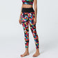 High Support Printed Yoga Leggings with Long-Lasting Prints & Muscle Compression