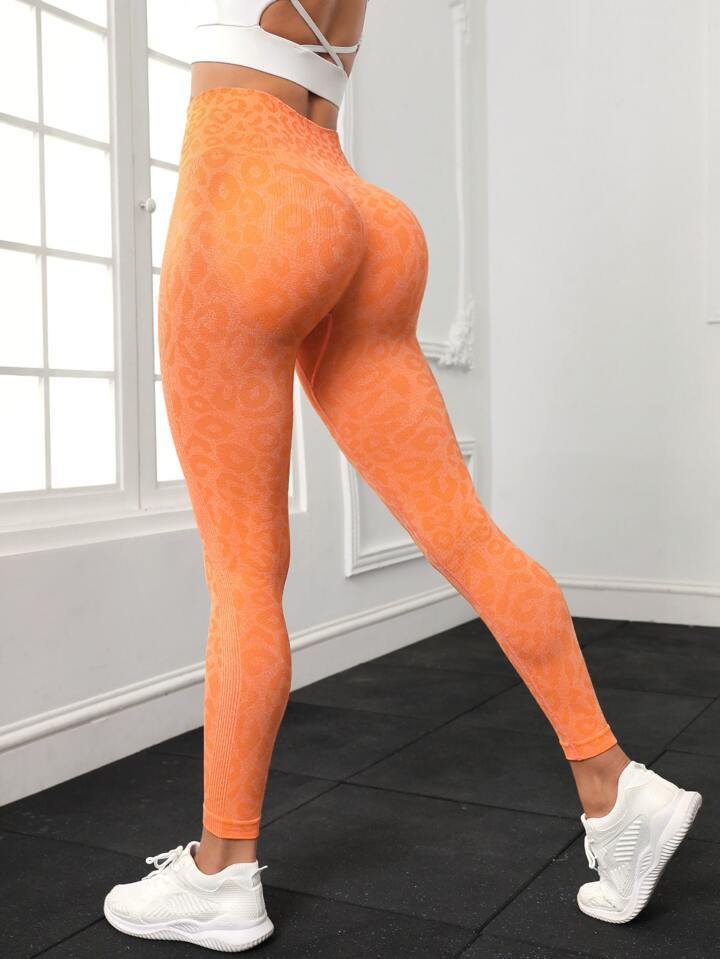 Sexy Leopard Print Yoga Leggings for Gym - Slimming, High Support & Eye-Catching