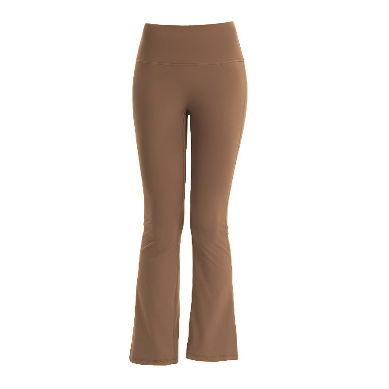 Cropped yoga pants, stretchy tight high-waisted hip lifting sweatpants, fitness micro-horn, no embarrassment line, yoga pants women