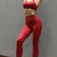 High-Waisted Leopard Print Yoga Leggings with High Support & Slimming Fit