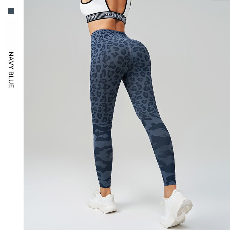 Sexy Leopard Print Yoga Leggings for Gym - Slimming & Hip-Lifting, High Support, Moisture-Wicking Fitness Pants