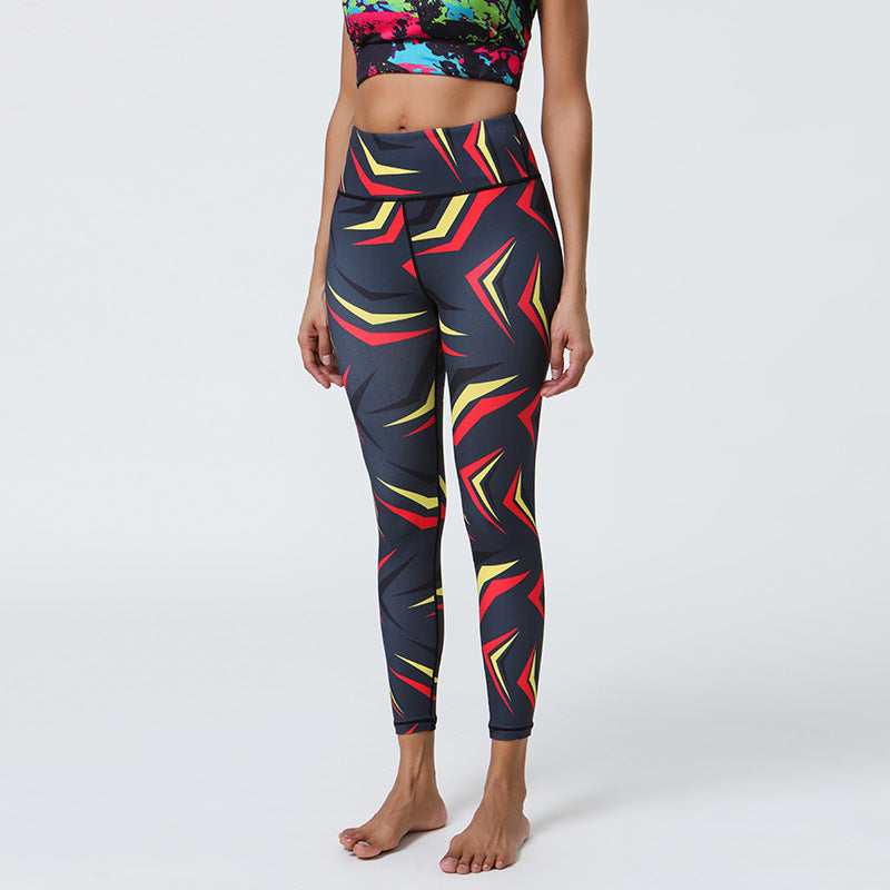 Diverse Prints High Support Muscle Compression Printed Yoga Leggings for Gym & Outdoor