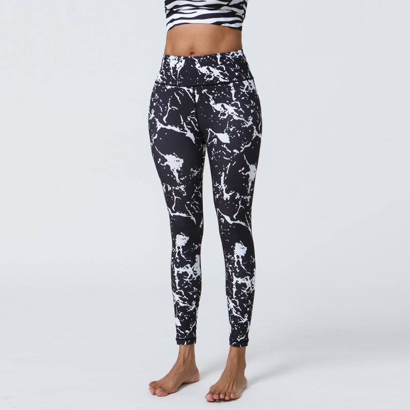 High Support Printed Yoga Leggings with Long-Lasting Non-Shifting Prints, Elastic Comfort for Fitness Enthusiasts