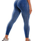 Denim-Like Yoga Leggings with Pocket - Slimming Full-Length Leggings for Women, Elastic Comfort & Versatile Outer Wear