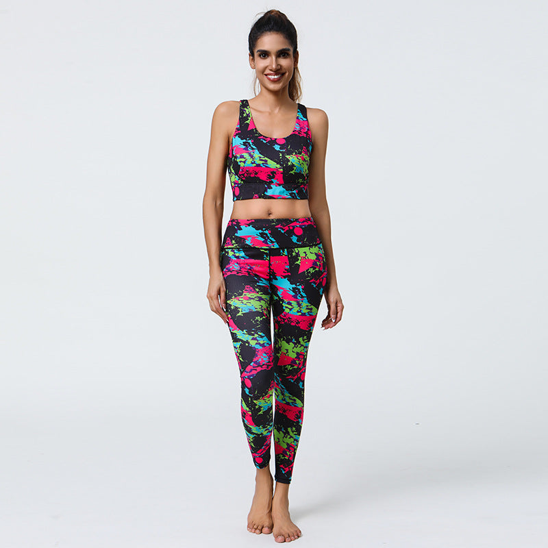 Printed Yoga Leggings with Long-Lasting Prints & High Support