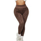 High-Waisted Sexy Leopard Print Yoga Pants with Slimming & Hip-Lifting for Gym Training