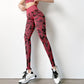 High Support Muscle Compression Camouflage Yoga Leggings for Gym