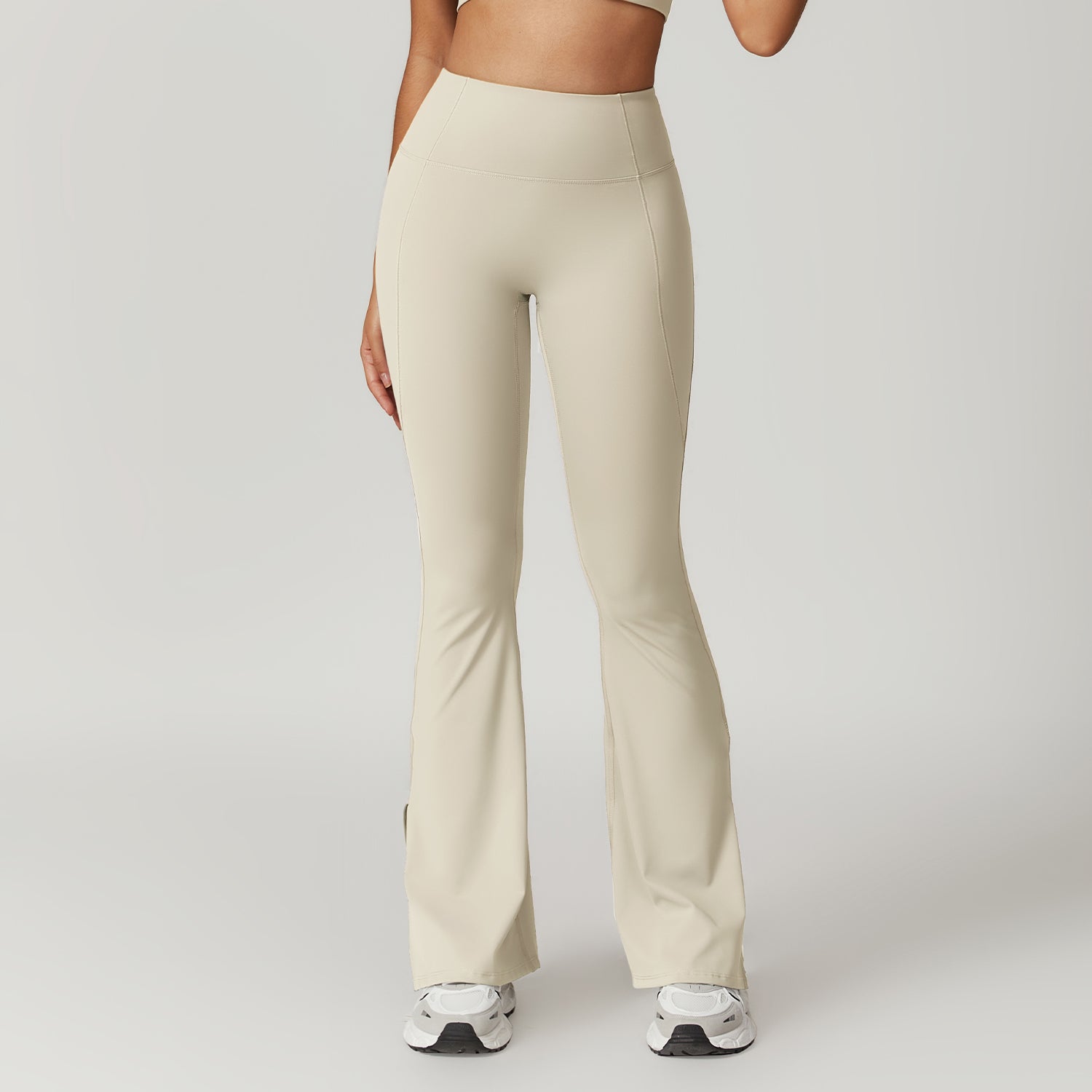 High-waisted wide-leg bootcut yoga pants for fitness and exercise