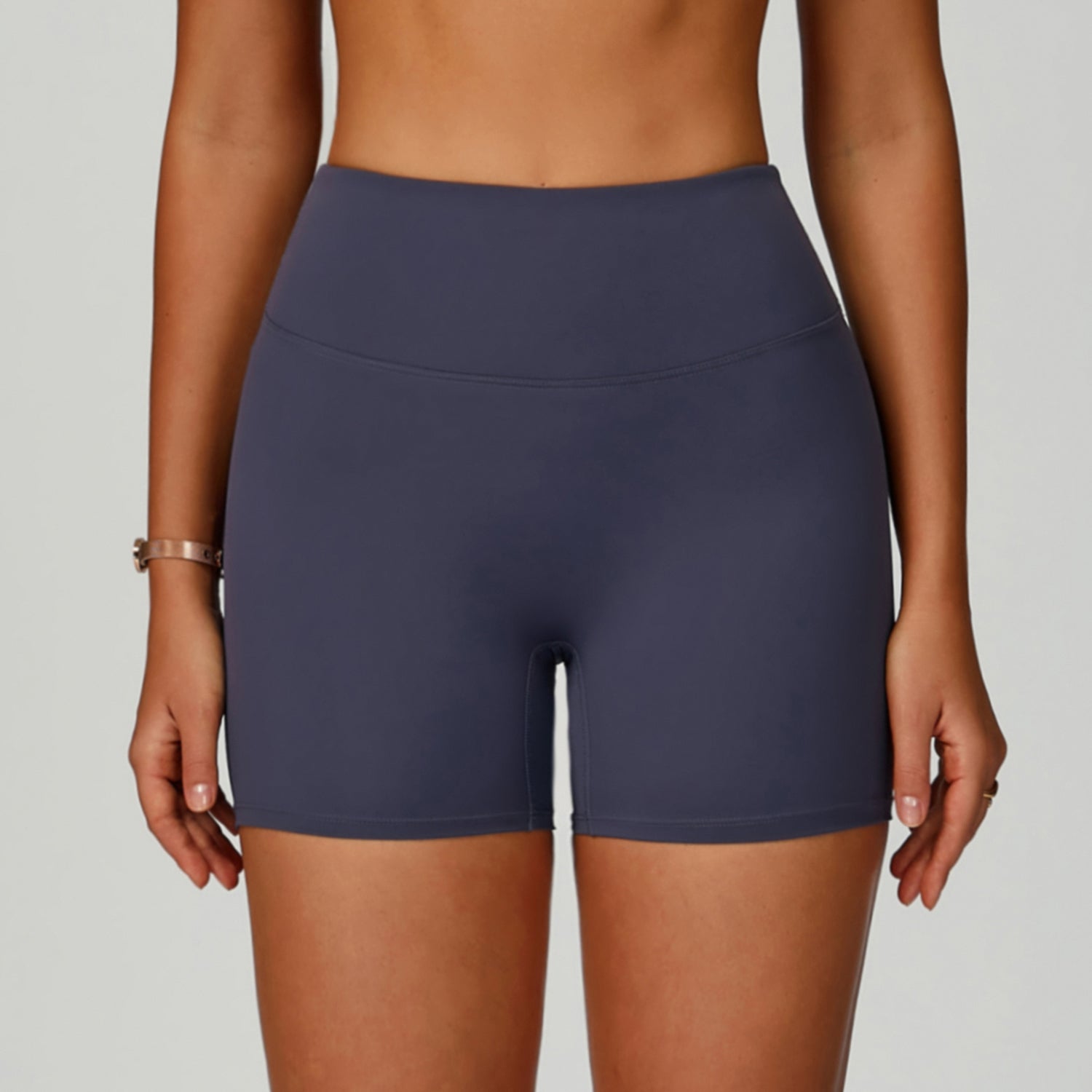 Sports shorts eco-friendly recycled high waist fitness shorts women's outdoor running sports yoga pants