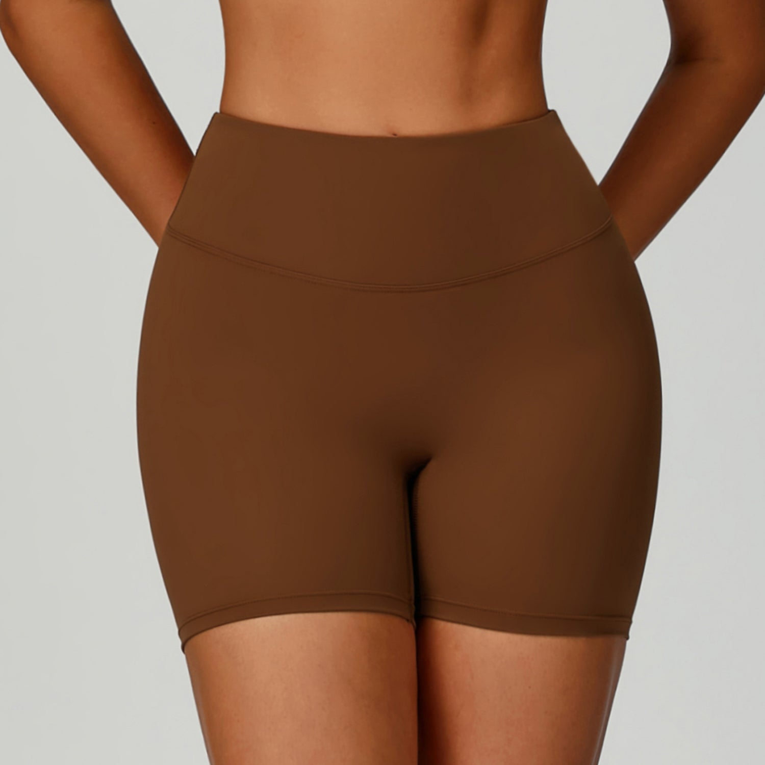 Sports shorts eco-friendly recycled high waist fitness shorts women's outdoor running sports yoga pants