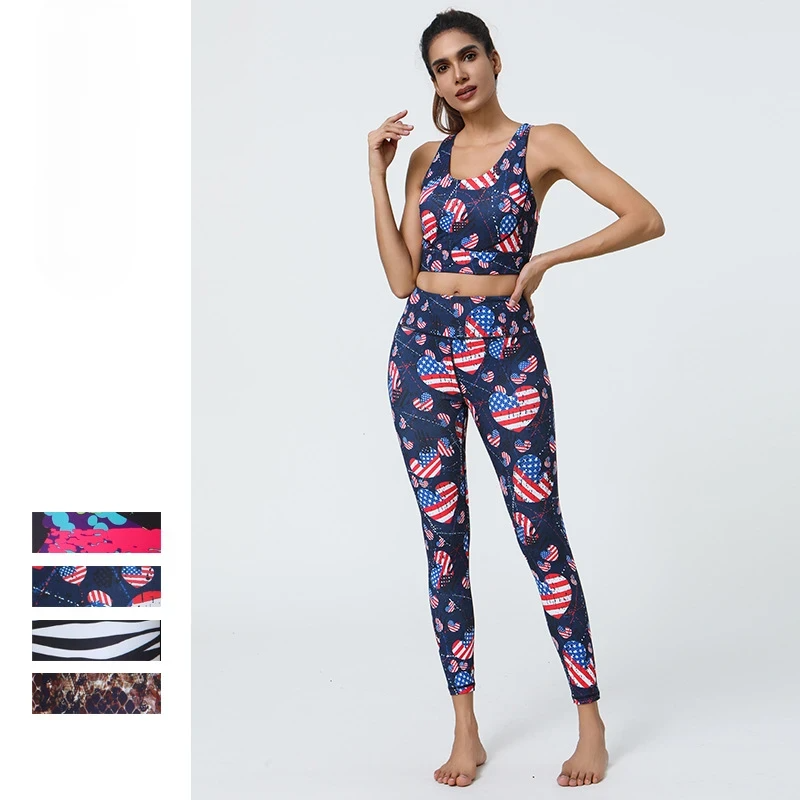 Printed Yoga Leggings with Long-Lasting Prints & High Support