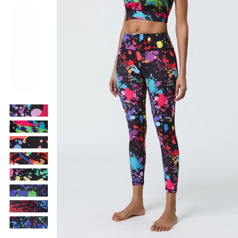 Diverse Prints High Support Muscle Compression Printed Yoga Leggings for Gym & Daily Wear
