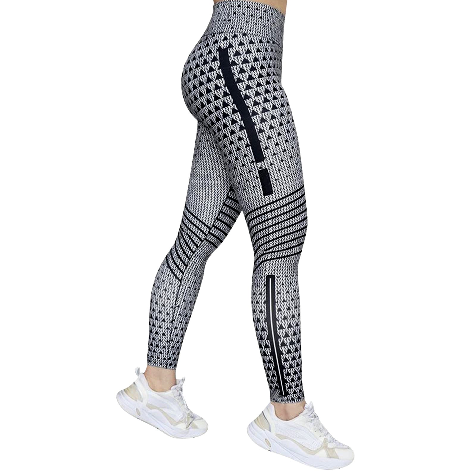 Hot selling yoga pants women's tight high waist hip lift leggings sports fitness pants high elastic printed yoga pants