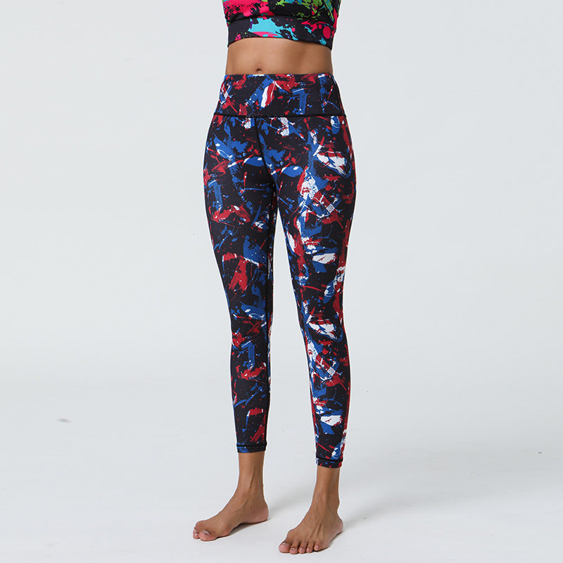 Diverse Prints Yoga Pants with Long-Lasting Color & High Support for Gym