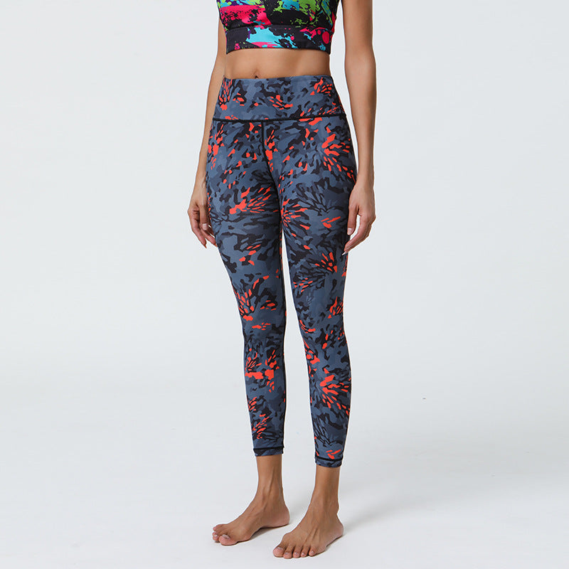 Diverse Prints Yoga Pants with Long-Lasting Color & High Support for Gym